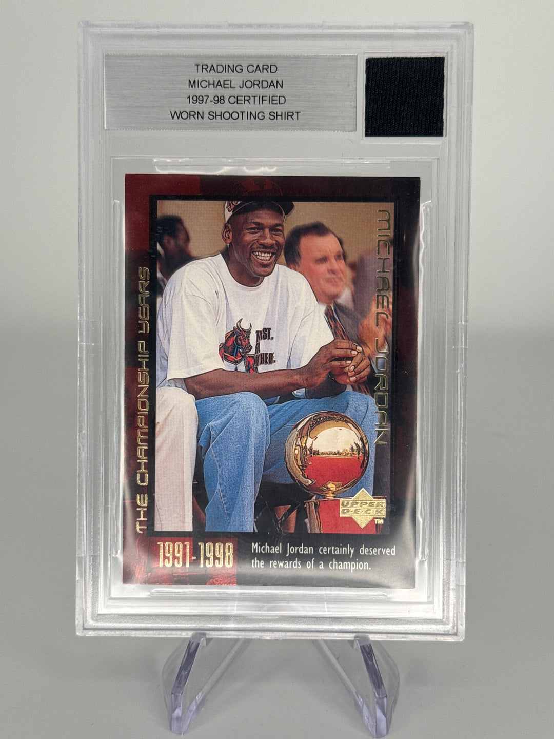 Michael Jordan 1997 Certified Worn Shooting Shirt, BGS Authentic