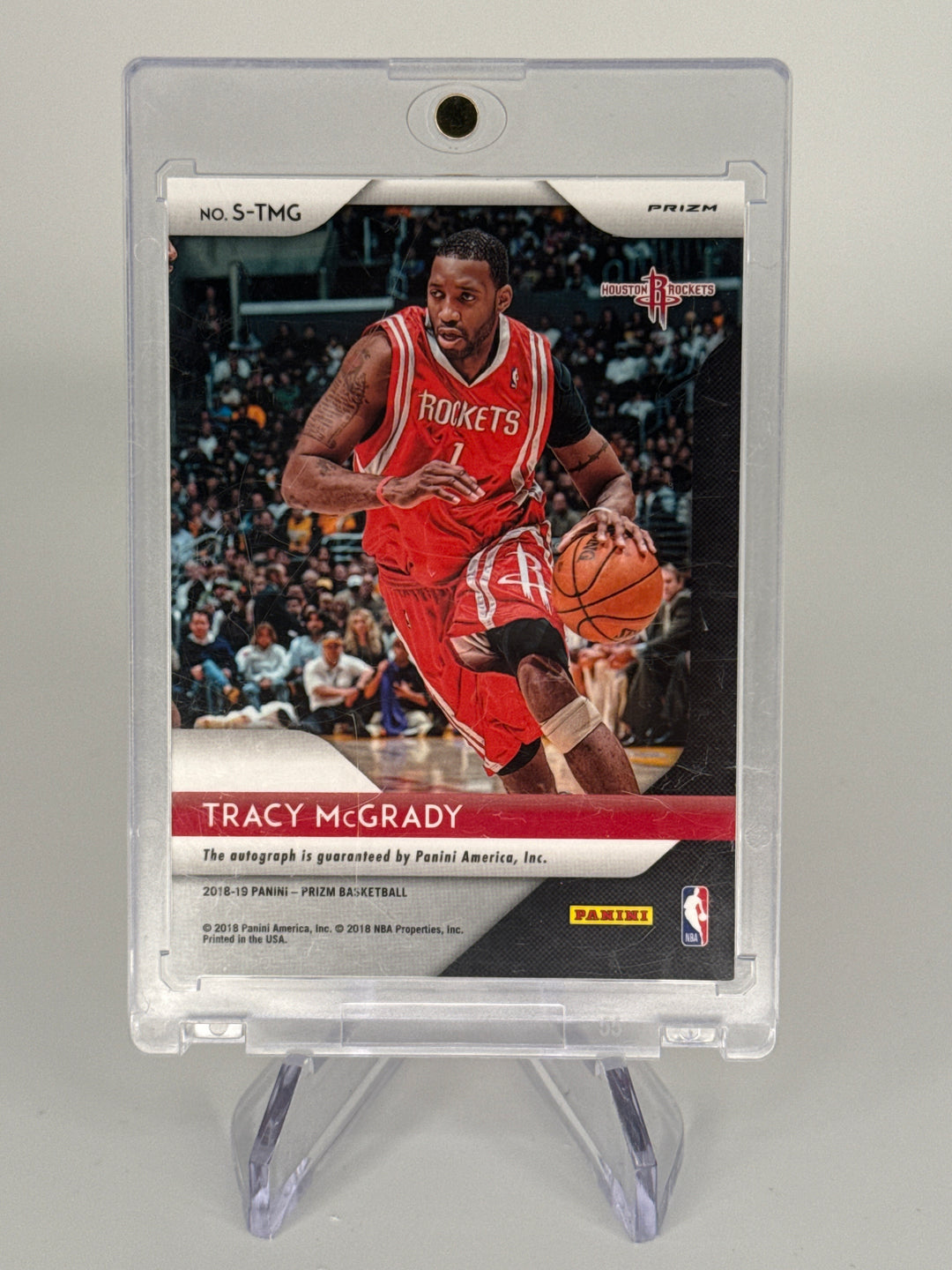 Tracy McGrady 2018 Panini Prizm Red Scope Auto