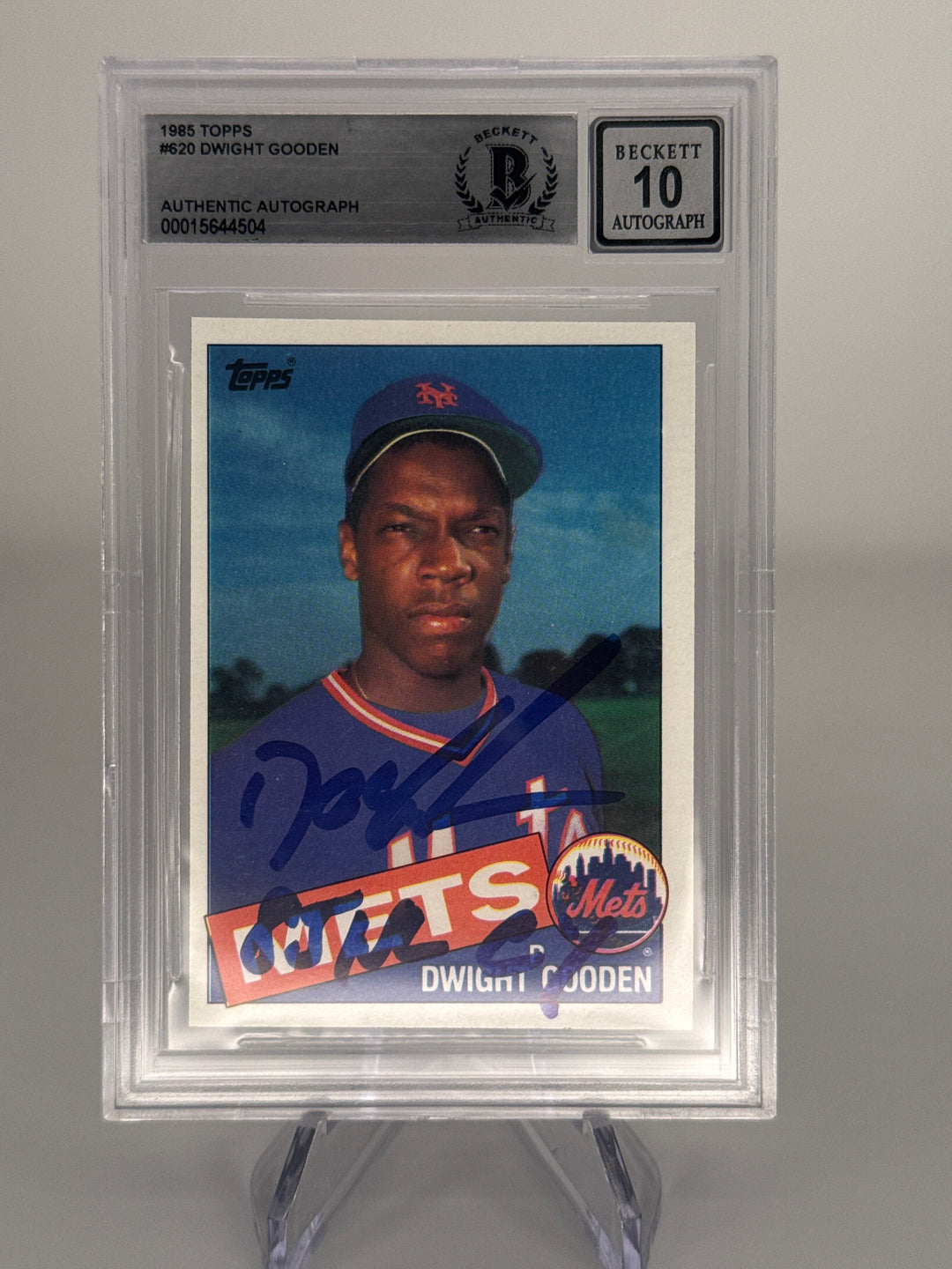 Dwight Gooden 1985 Topps Rookie, BGS 10 Gem Mint Auto