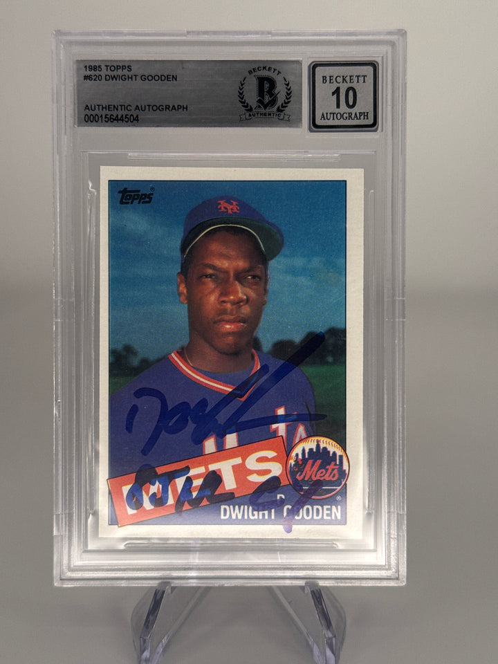 Dwight Gooden 1985 Topps Rookie, BGS 10 Gem Mint Auto