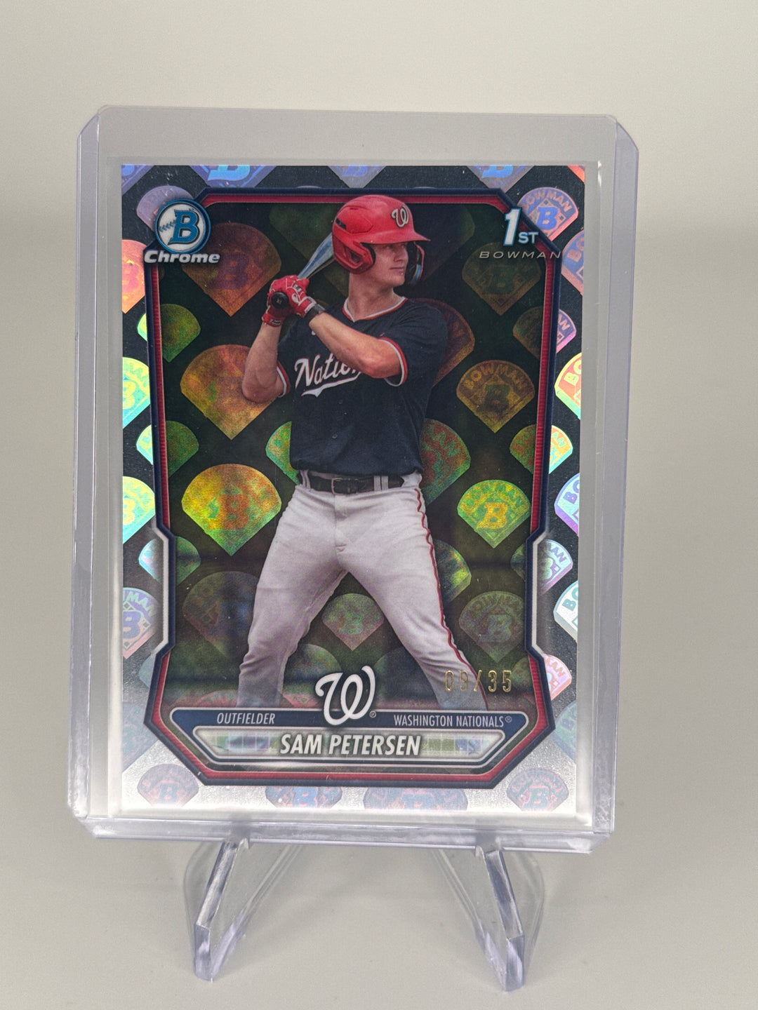Sam Petersen 2026 Bowman Chrome 1st Bowman Refractor, 09/35