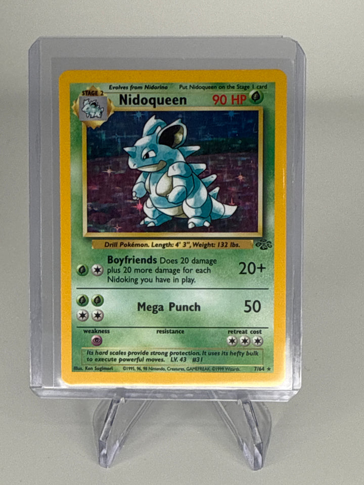 Pokemon TCG 1999 Nidoqueen Jungle Holo, 7/64