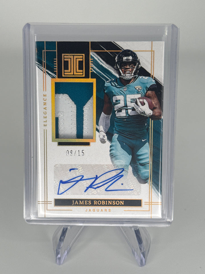 James Robinson 2022 Panini Impeccable Patch Auto, 09/15