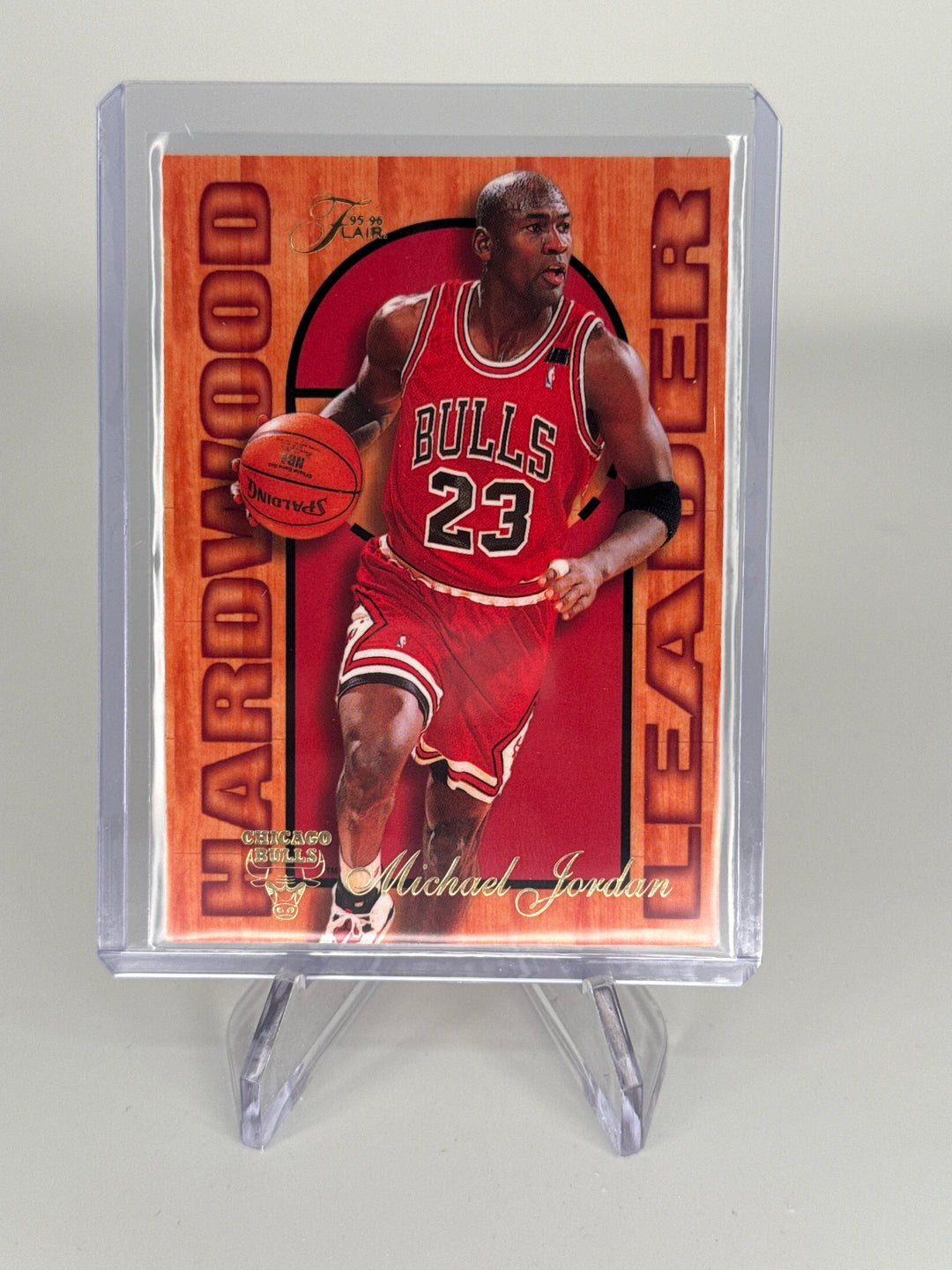 Michael Jordan 1995 Flair Hardwood Leader