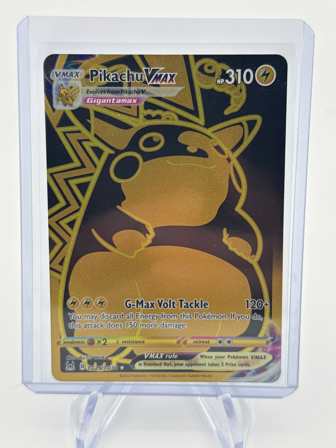 Pokemon TCG 2022 Pikachu VMax Lost Origin Ultra Rare Holofoil, TG29/TG30