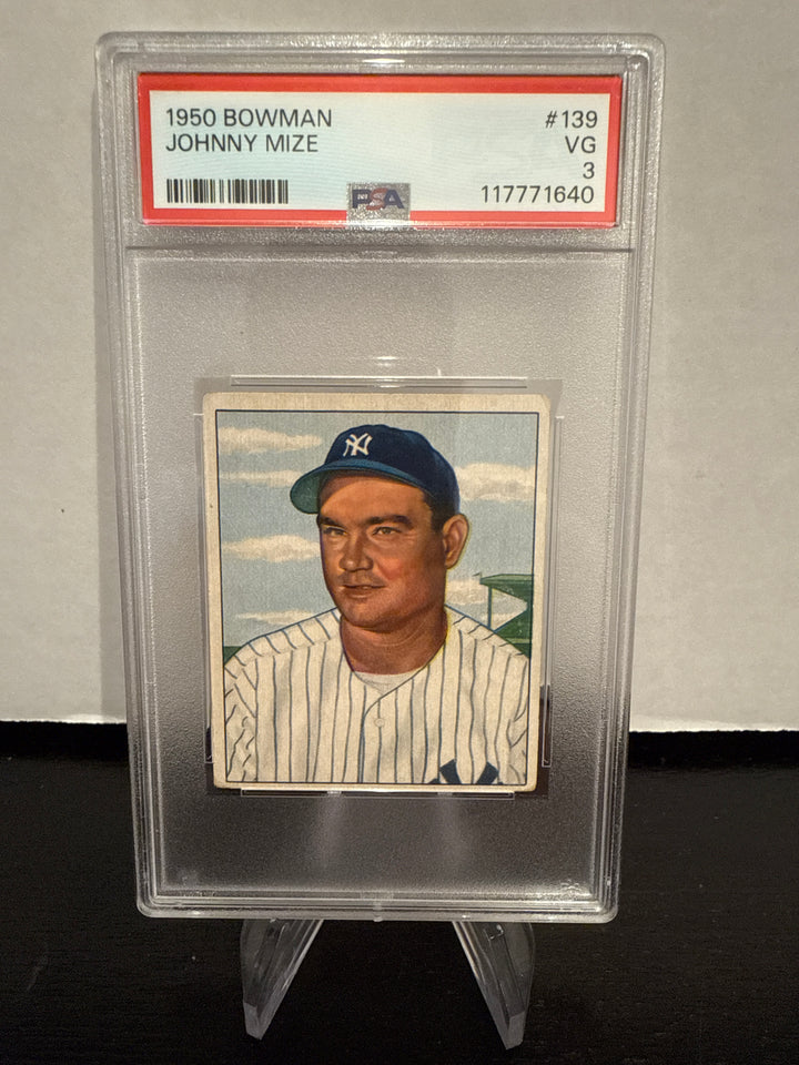 Johnny Mize 1950 Bowman, PSA 3