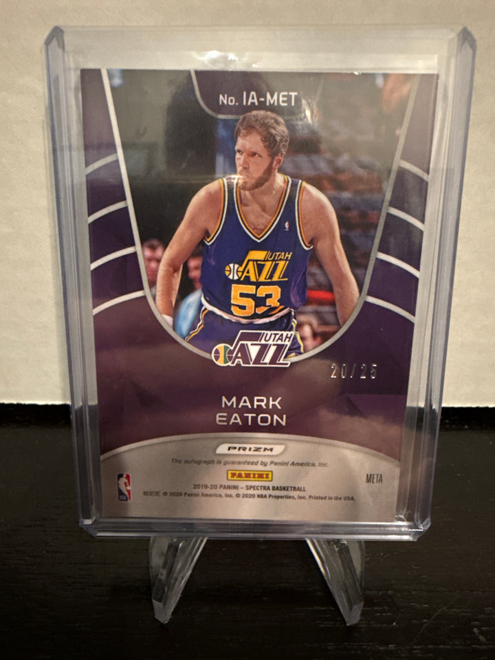Mark Eaton 2020 Panini Spectra Meta Icons Auto, 20/25