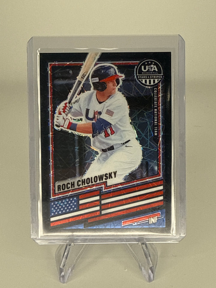 Roch Cholowsky 2026 Panini USA Stars & Stripes Black Velocity, 36/39