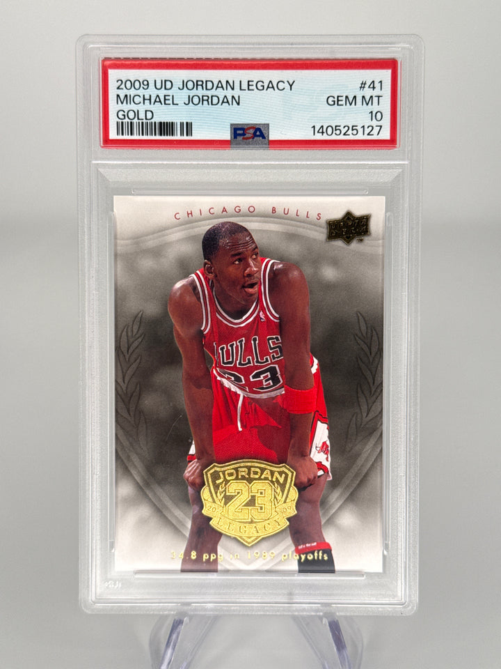 Michael Jordan 2009 Upper Deck Jordan Legacy Gold, PSA 10 Gem Mint