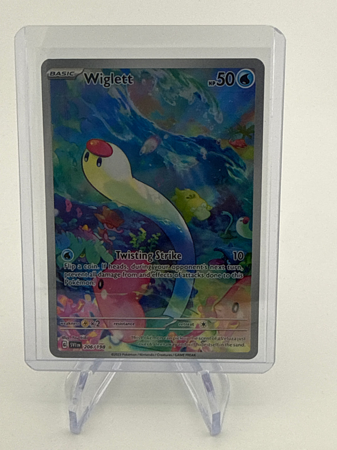 Pokemon TCG 2023 Wiglett Scarlet & Violet Illustration Rare, 206/198