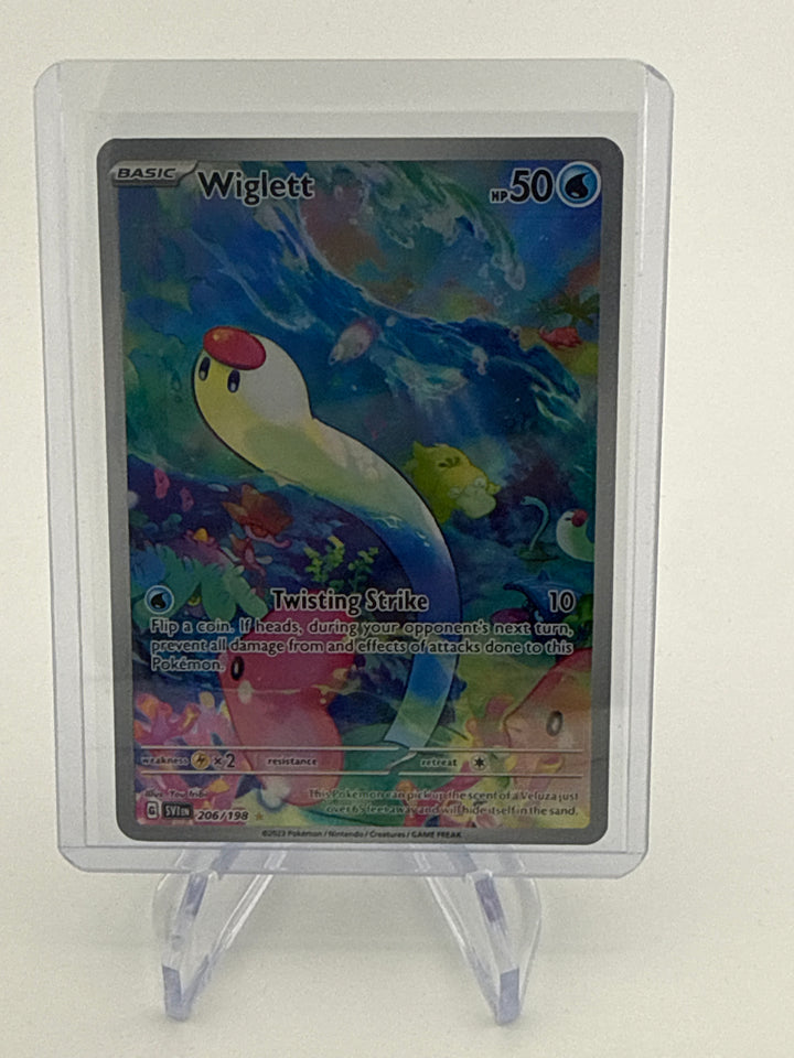 Pokemon TCG 2023 Wiglett Scarlet & Violet Illustration Rare, 206/198