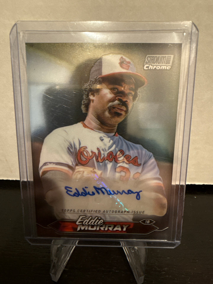 Eddie Murray 2024 Topps Stadium Club Chrome Auto