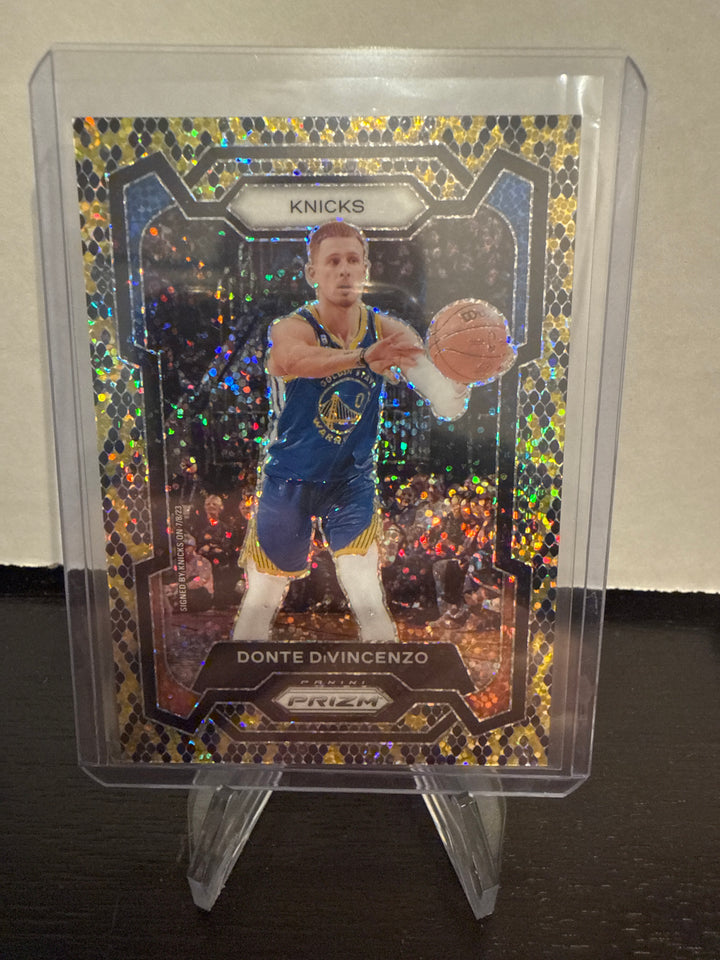 Donte DiVincenzo 2023 Panini Prizm King Snake SSP