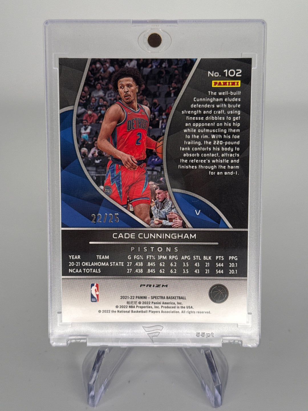Cade Cunningham 2021 Panini Spectra Meta Variation Rookie, 22/25