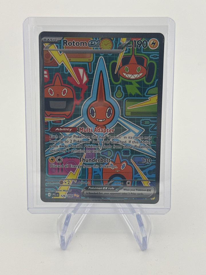 Pokemon TCG 2025 Rotom EX Phantasmal Flames Full Art Special Illustration Rare, 126/094