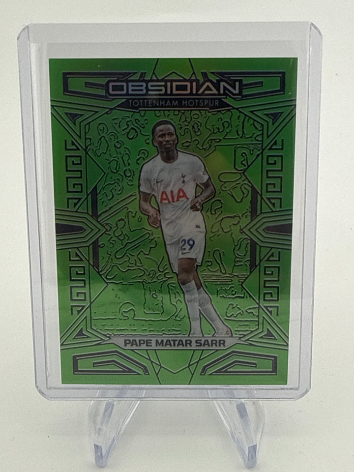 Pape Matar Sarr 2023-2024 Panini Obsidian Neon Green Flood Electric Etch, 3/3