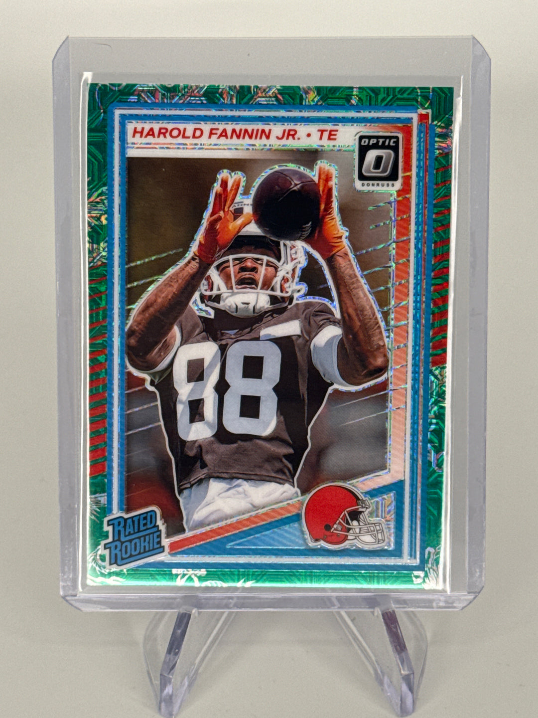 Harold Fannin Jr 2025 Panini Donruss Optic Dragon Prizm Rookie, 14/24