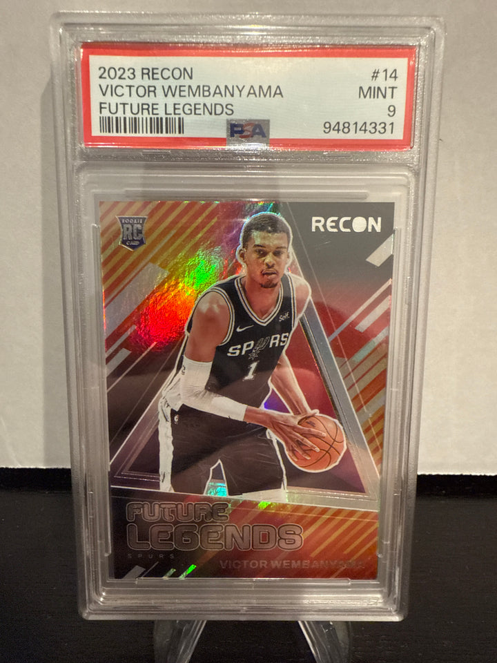 Victor Wembanyama 2023 Panini Recon Future Legends Rookie, PSA 9 Mint