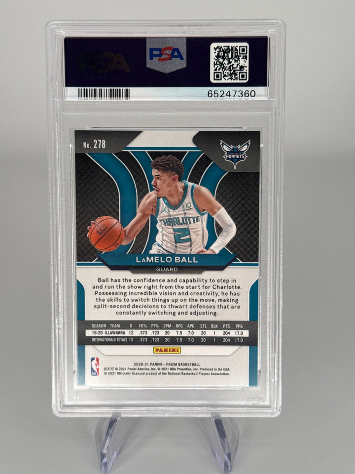 LaMelo Ball 2020 Panini Prizm Rookie, PSA 10 Gem Mint