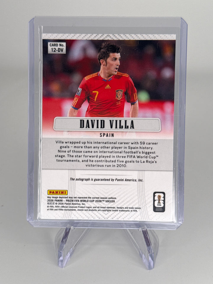 David Villa 2026 Panini Prizm World Cup Auto