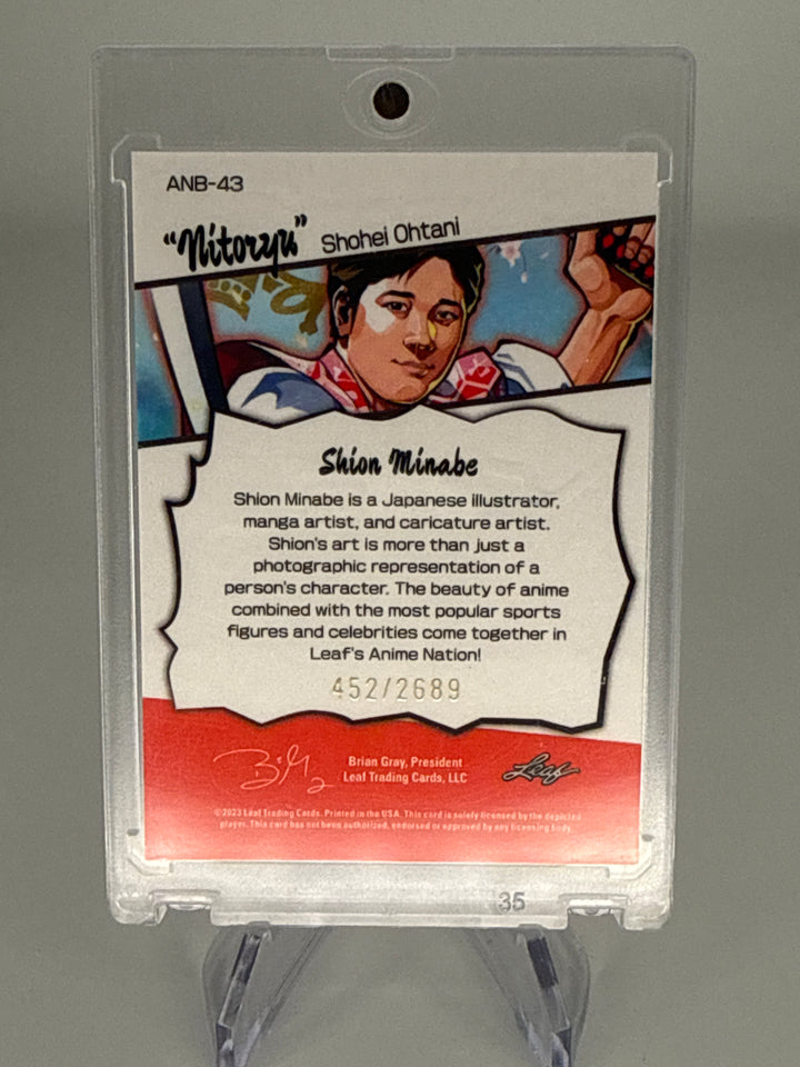 Shohei Ohtani 2023 Leaf Anime Nation Samurai, 452/2689
