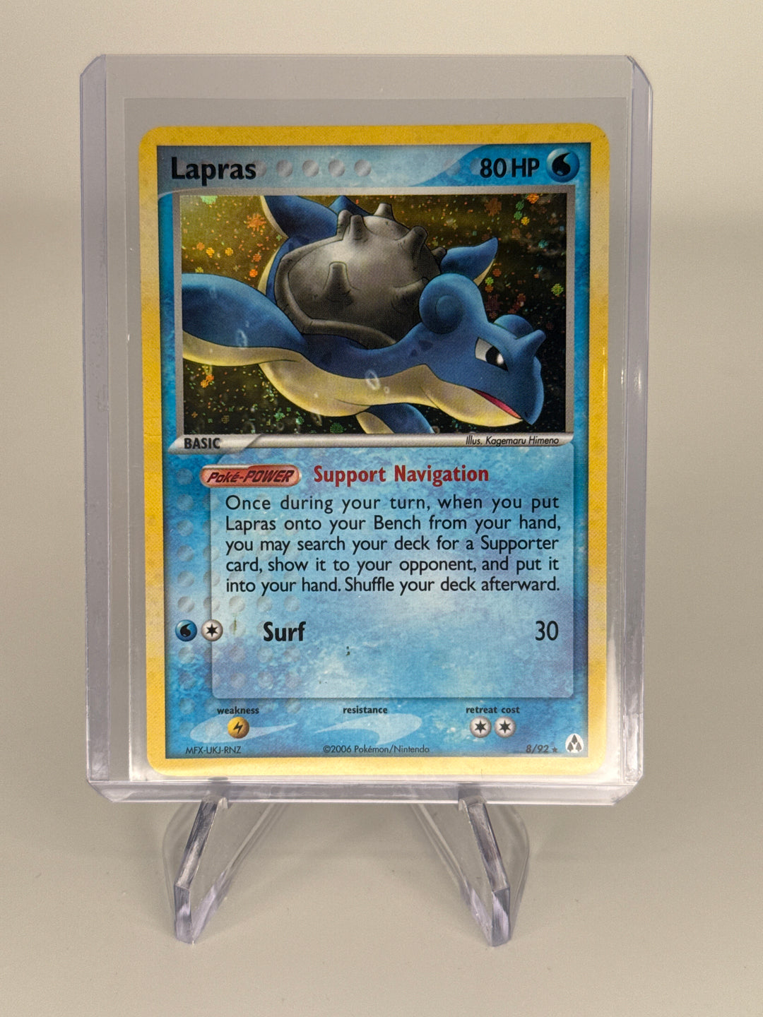 Pokemon TCG 2006 Lapras EX Legend Maker Holo, 8/92