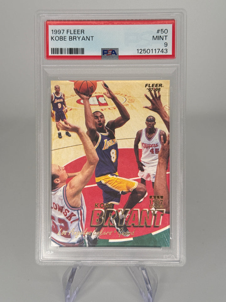 Kobe Bryant 1997 Fleer All Rookie Team, PSA 9 Mint