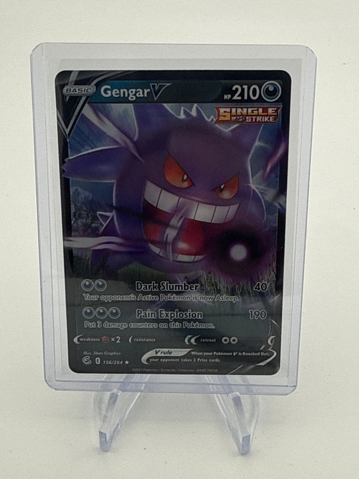 Pokemon TCG 2021 Gengar V Fushion Strike Ultra Rare, 156/264