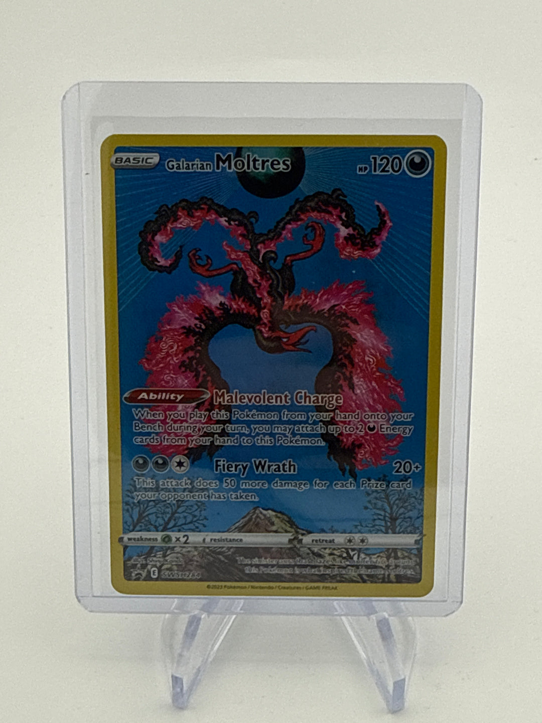 Pokemon TCG 2023 Galarian Moltres Sword & Shield Black Star Promo, SWSH284