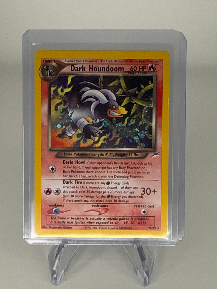 Pokemon TCG 2002 Dark Houndoom Neo Destiny Holo, 7/105