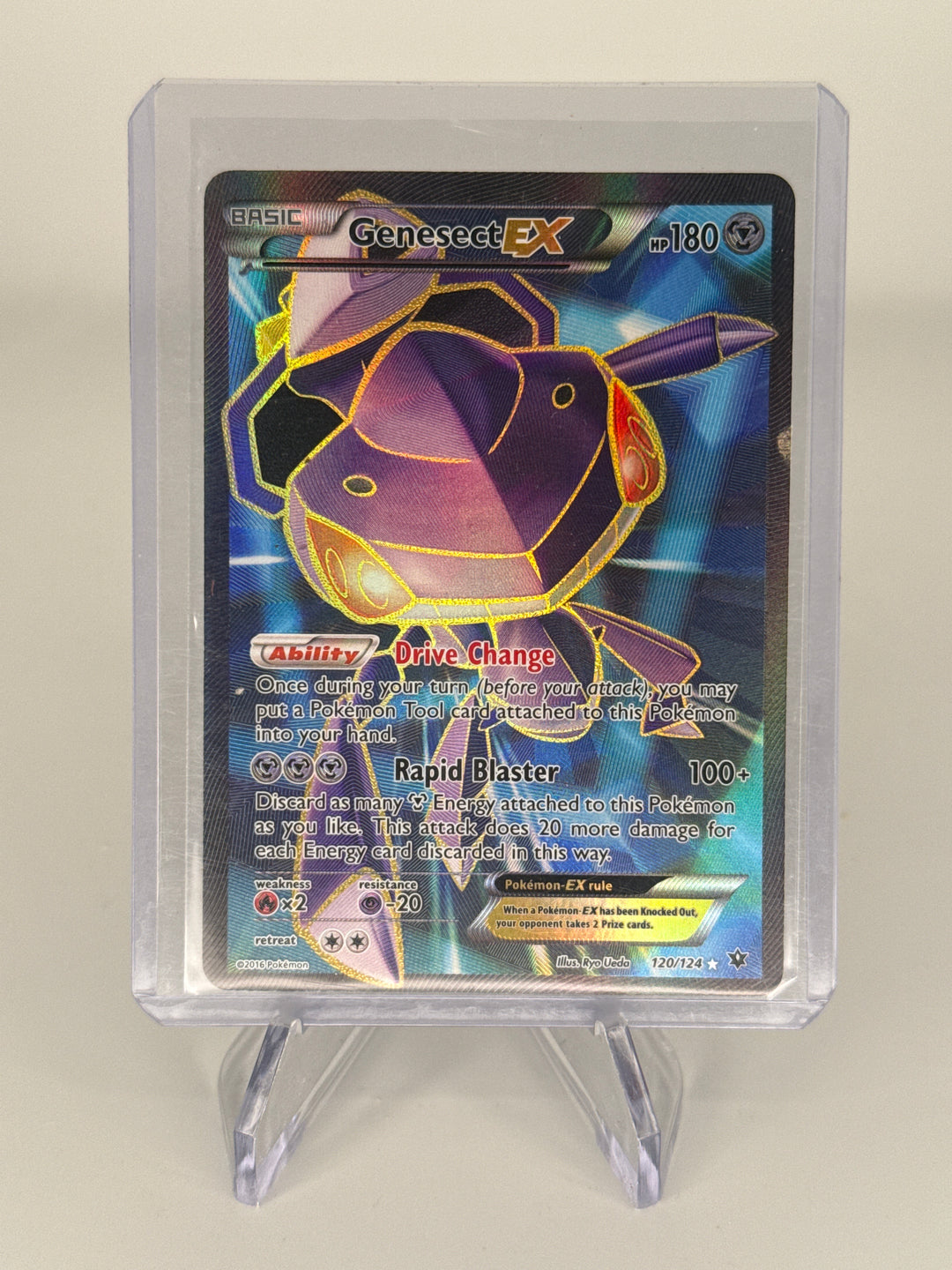 Pokémon TCG 2016 Genesect EX Fates Collide Full Art Ultra Rare, 120/124