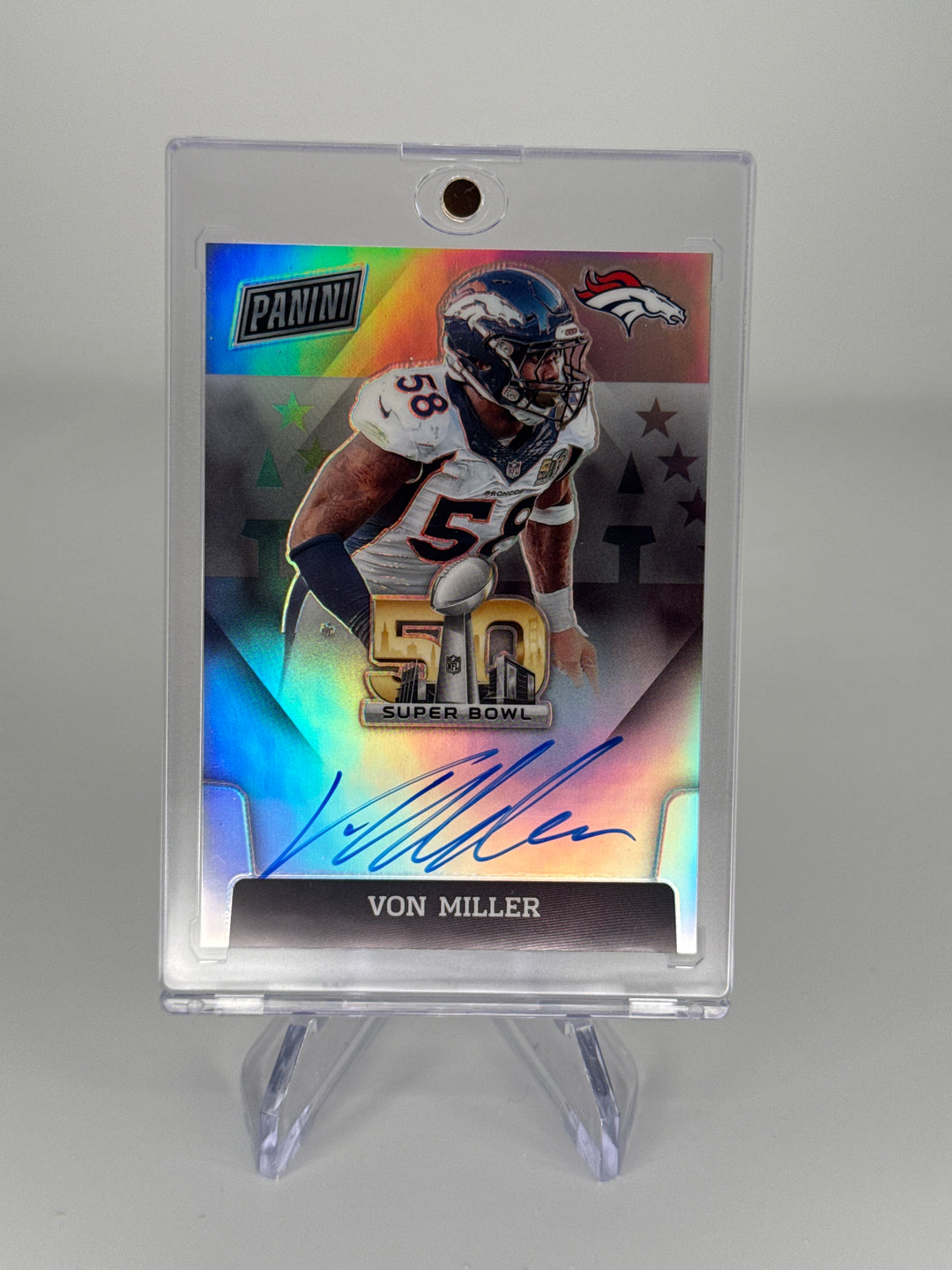 Von Miller 2022 Panini Super Bowl Auto