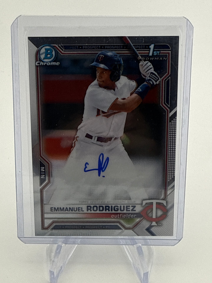 Emmanuel Rodriguez 2021 Bowman Chrome 1st Auto