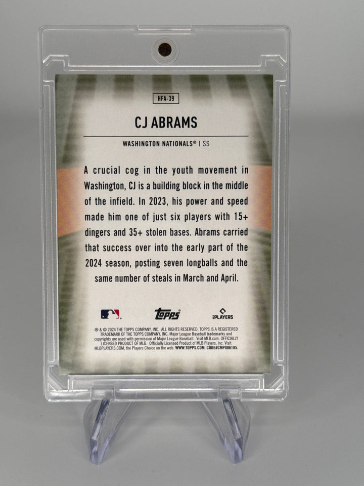 CJ Abrams 2024 Topps Update Home Field Advantage SP