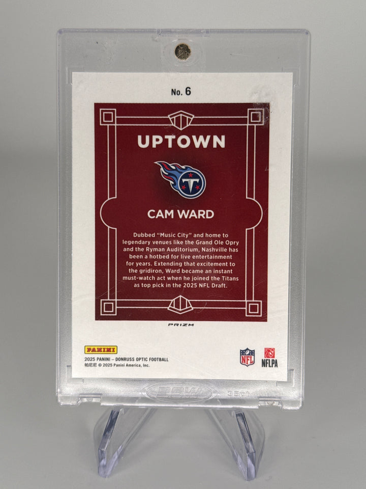 Cam Ward 2025 Panini Donruss Optic Uptown SSP Case Hit Rookie