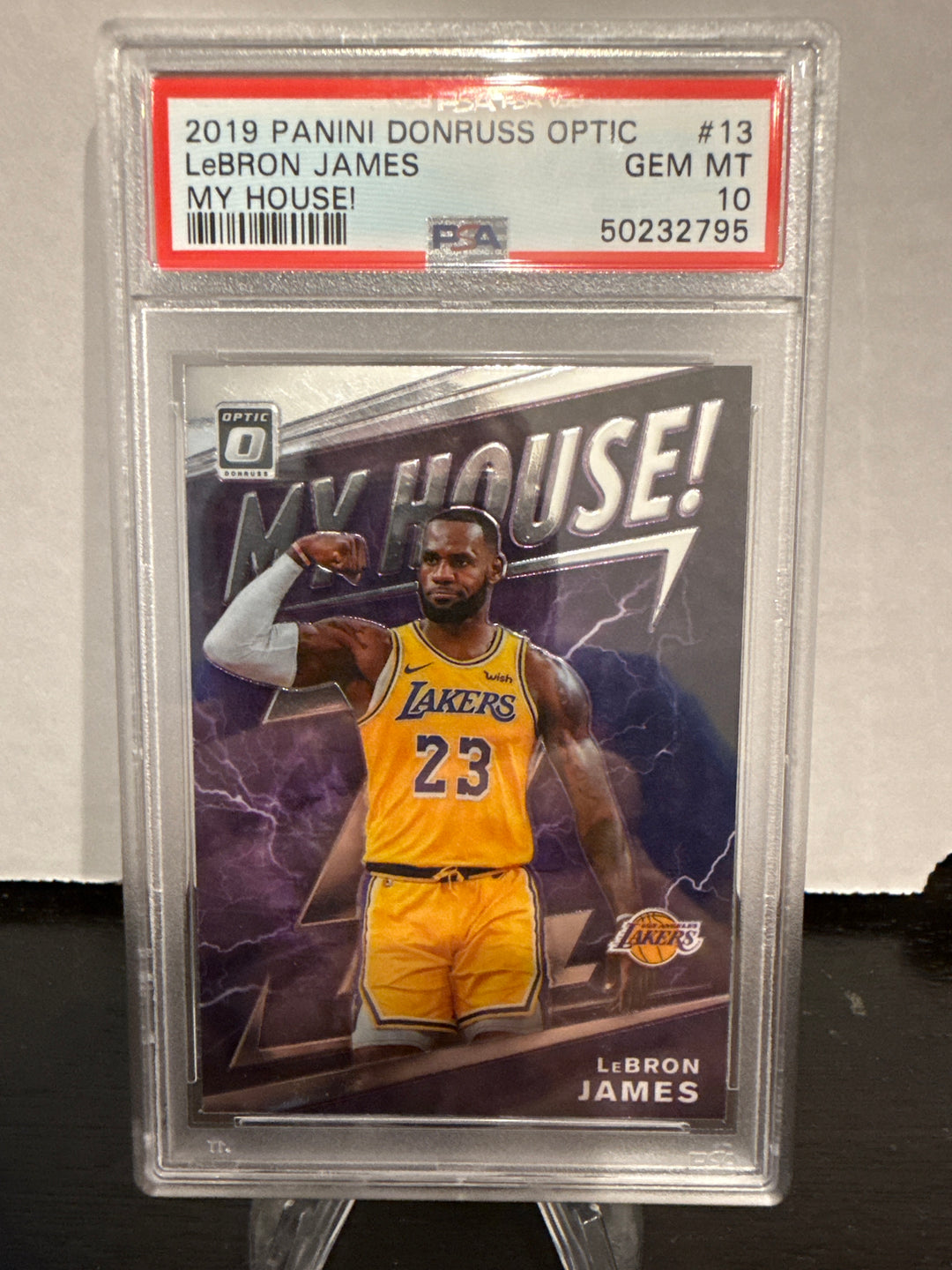Lebron James 2019 Panini Donruss Optic My House!, PSA 10 Gem Mint