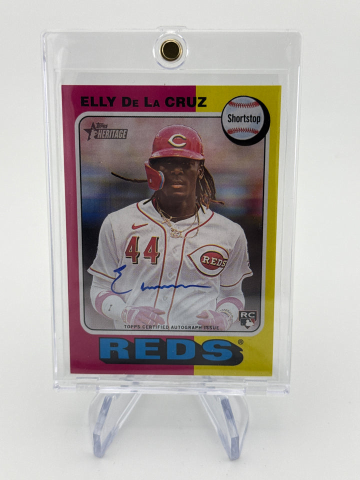 Elly De La Cruz 2024 Topps Heritage Real One Rookie Auto
