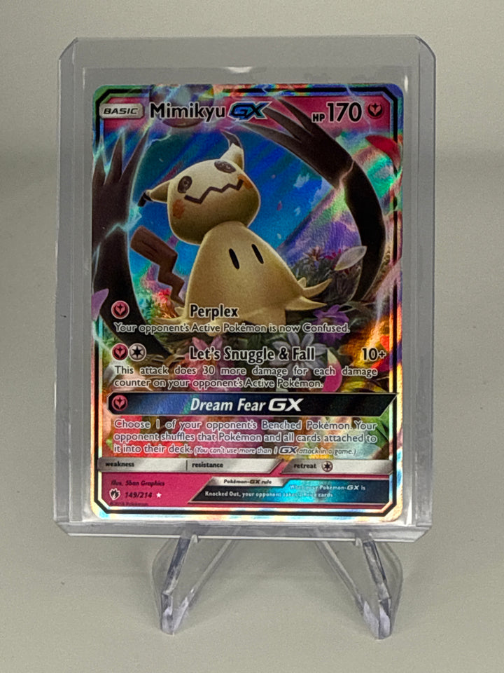 Pokemon TCG 2019 Mimikyu GX Lost Thunder Ultra Rare Holo, 149/214