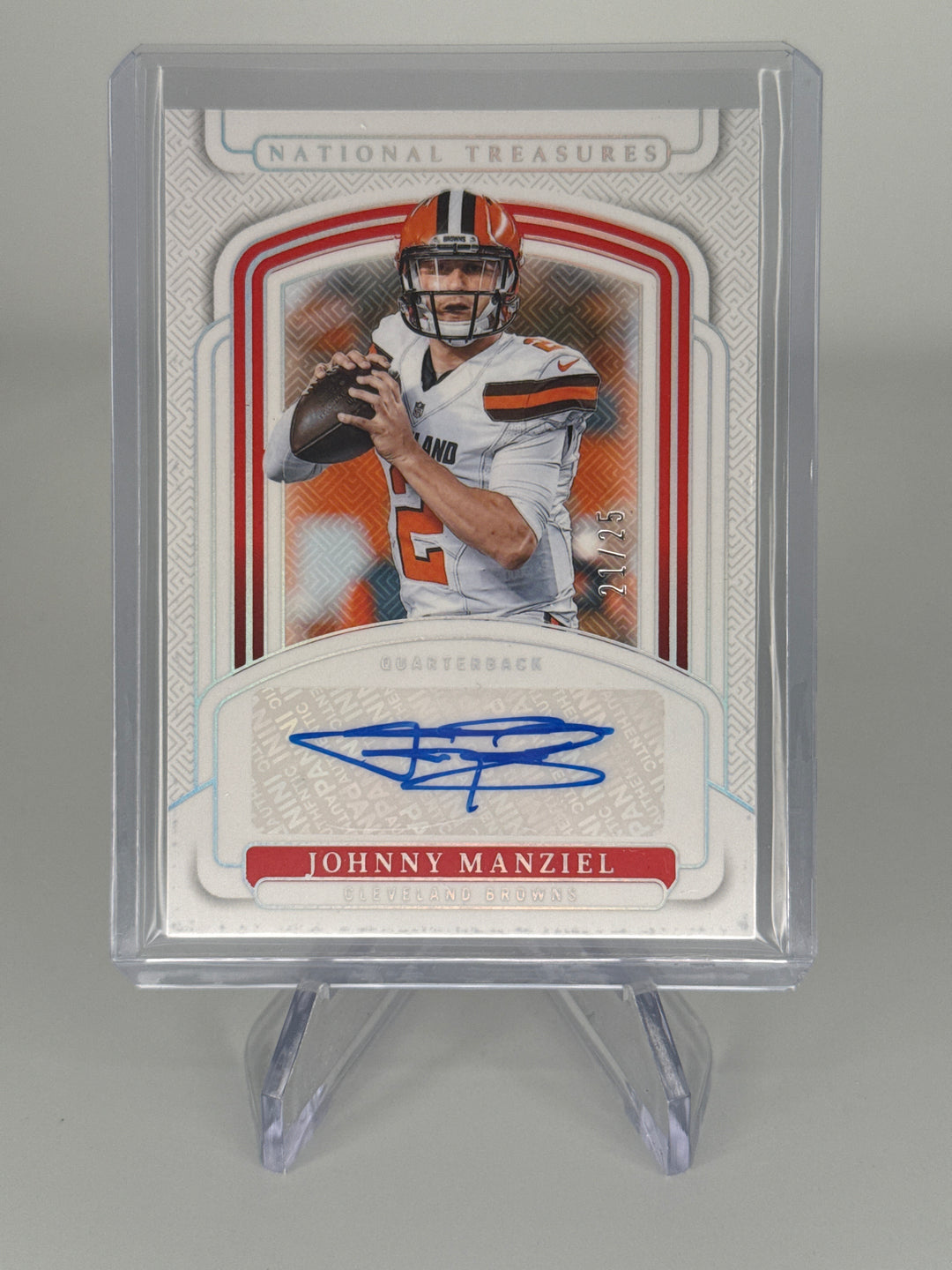 Johnny Manziel 2024 Panini National Treasures Auto, 21/25