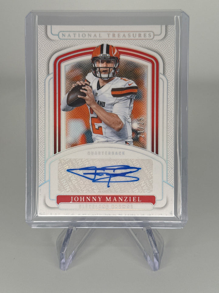 Johnny Manziel 2024 Panini National Treasures Auto, 21/25
