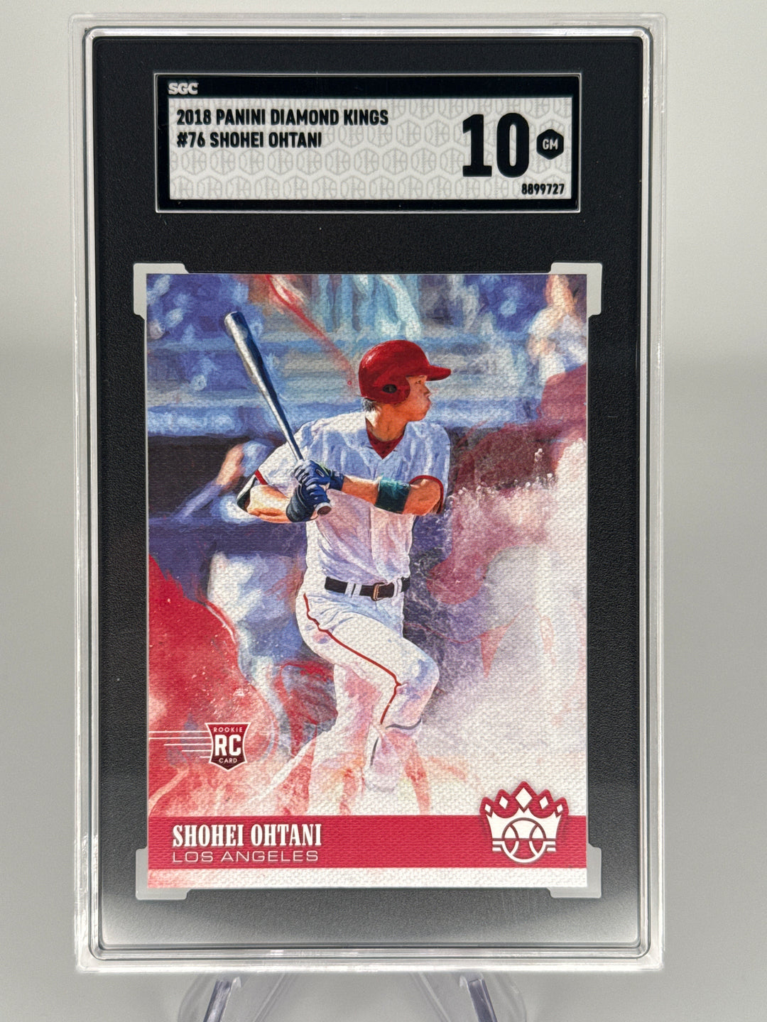Shohei Ohtani 2018 Panini Diamond Kings Rookie, SGC 10 Gem Mint