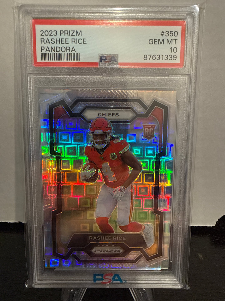 Rashee Rice 2023 Panini Prizm Pandora Rookie, 003/400, PSA 10 Gem Mint