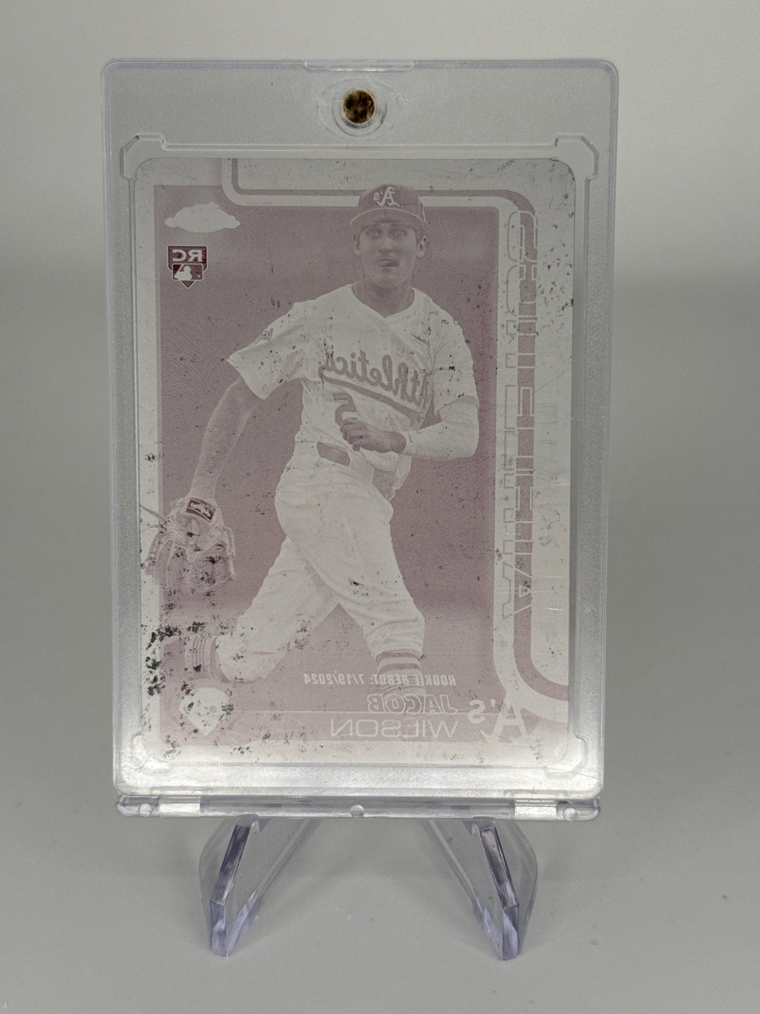 Jacob Wilson 2025 Topps Chrome Update Magenta Printing Plate 1/1 Rookie