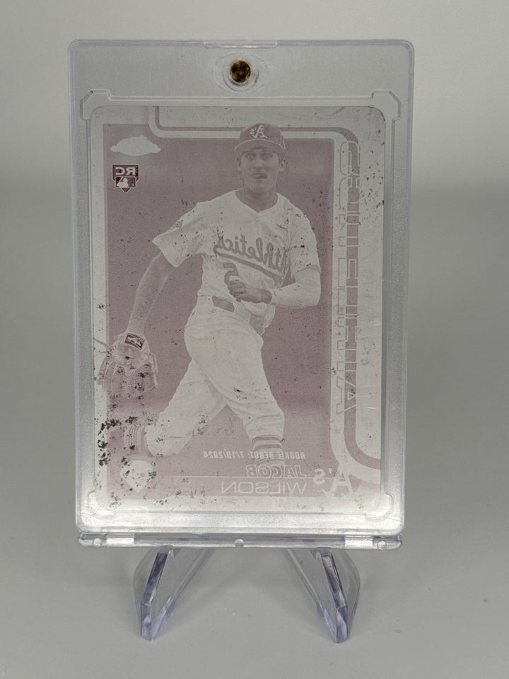 Jacob Wilson 2025 Topps Chrome Update Magenta Printing Plate 1/1 Rookie
