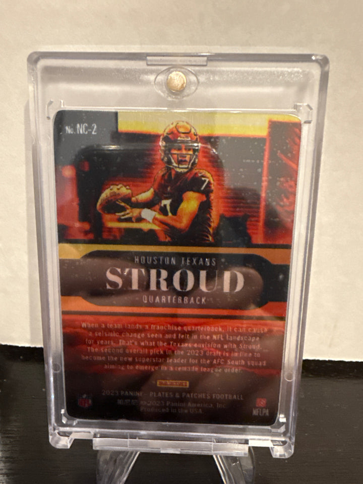 CJ Stroud 2023 Panini Plates & Patches Nuclear SSP Case Hit Rookie