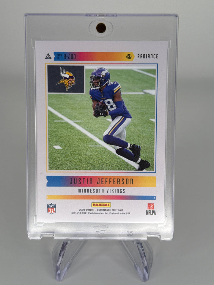 Justin Jefferson 2021 Panini Luminance Radiance SSP Case Hit