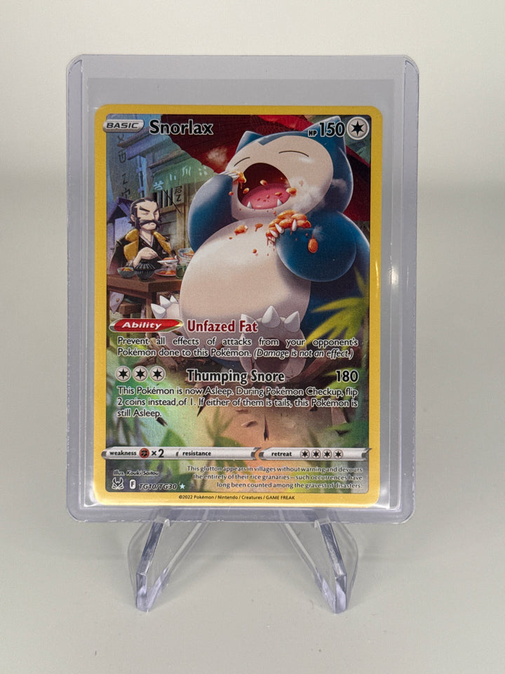 Pokemon TCG 2022 Snorlax Lost Origin Trainer Gallery, TG10/TG30