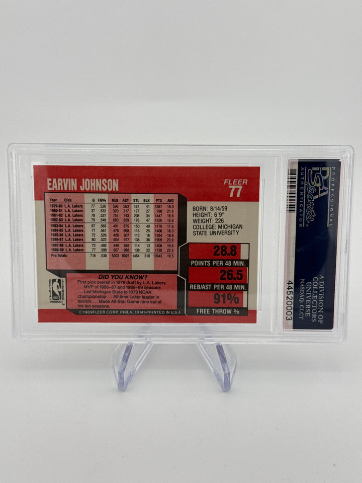Magic Johnson 1989 Fleer, PSA 10 Gem Mint