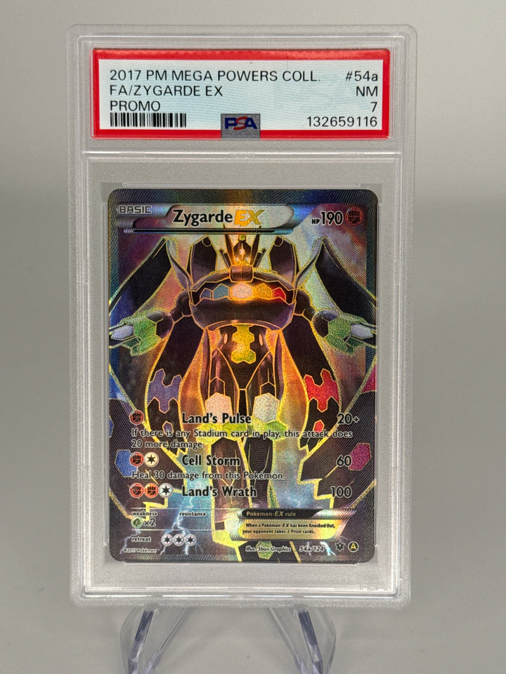 Pokemon TCG 2017 Zygarde EX XY Fates Collide Alternate Art Ultra Rare, 54a/124, PSA 7