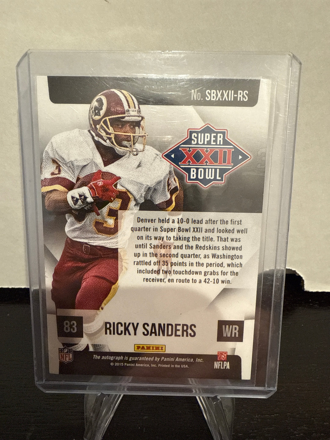 Ricky Sanders 2015 Panini Super Bowl Signatures